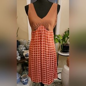 The Limited Multi Dot Print V-Neck Front & Back Dress